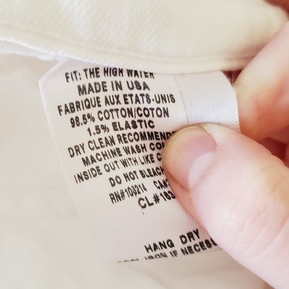 ANTHRO JOE'S White Ankle Straight Leg Jeans fit small! - Picture 8 of 11